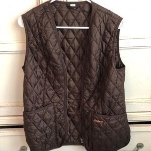 Brown Quilted Barbour Vest